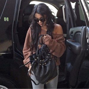 Alexander Wang Diego Studded Bucket Bag - Black and Rose Gold